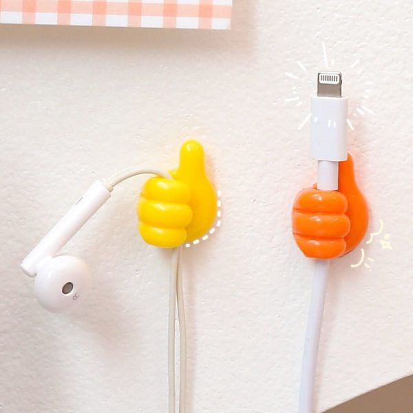 Pack of 10 Silicone Thumb Wall Hooks – Creative Key & Decoration Hangers, Strong Adhesive