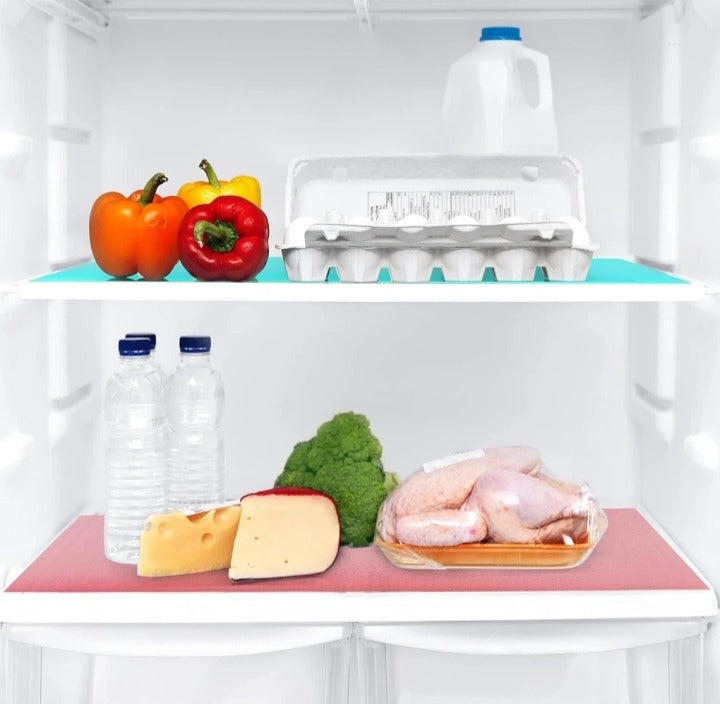 Anti-Slip Fridge Shelf Liner Roll – 45x150cm Spill-Proof, Cut-to-Fit Refrigerator Mat