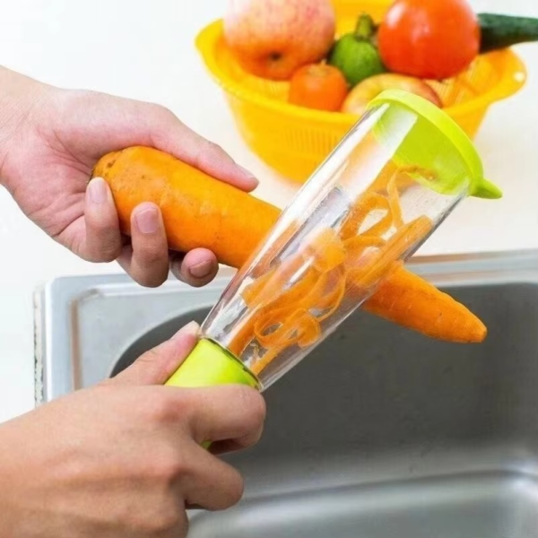 3-in-1 Vegetable Peeler with Storage Box – Random Color