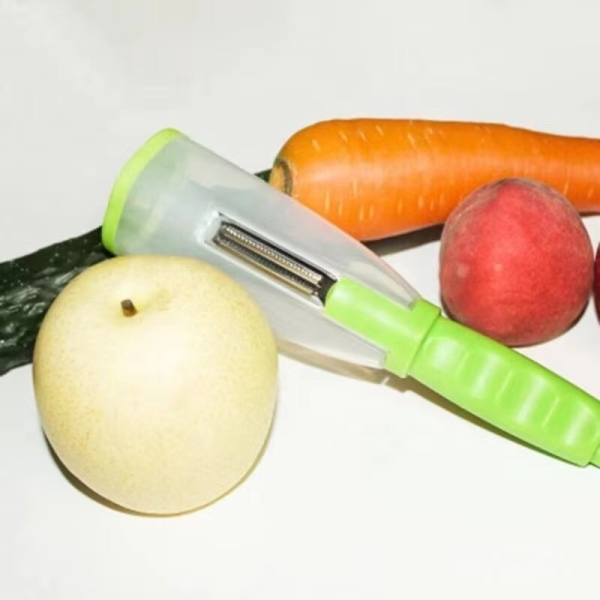 3-in-1 Vegetable Peeler with Storage Box – Random Color