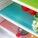 Anti-Slip Fridge Shelf Liner Roll – 45x150cm Spill-Proof, Cut-to-Fit Refrigerator Mat